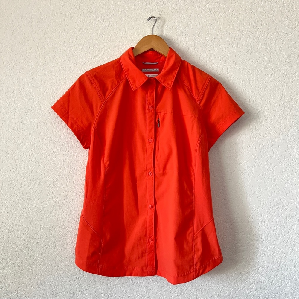Columbia Silver Ridge Short Sleeve Button Down Shirt Size Large